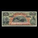 Canada, Bank of New Brunswick, 5 dollars <br /> January 2, 1904