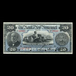 Canada, Bank of New Brunswick, 20 dollars <br /> January 2, 1906