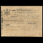 Canada, Hudson's Bay Company, 1 pound <br /> 1832