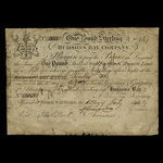 Canada, Hudson's Bay Company, 1 pound <br /> 1845