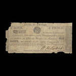 Canada, W.H. Scott & Co., 6 sous <br /> July 25, 1837