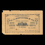 Canada, W.C. Edwards & Co. Ltd., 5 cents <br /> December 1, 1884