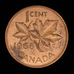 Canada, Elizabeth II, 1 cent <br /> 1965