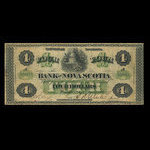 Canada, Bank of Nova Scotia, 4 dollars <br /> July 2, 1877