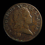 France, Louis XV, 1 sol <br /> 1720