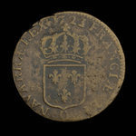 France, Louis XV, 1 sol <br /> 1723