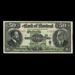 Canada, Bank of Montreal, 50 dollars <br /> November 3, 1914