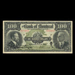 Canada, Bank of Montreal, 100 dollars <br /> November 3, 1914