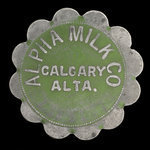 Canada, Alpha Milk Co., 1 pint, superior milk <br />