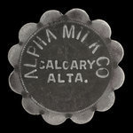 Canada, Alpha Milk Co., 1 pint, standard milk <br />