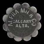 Canada, Alpha Milk Co., 1 pint, standard milk <br />