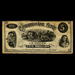 Canada, J.B. Fowler, 5 dollars <br /> 1894