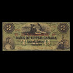 Canada, Bank of Upper Canada (York), 2 dollars <br /> July 2, 1859