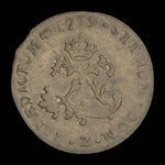 France, Louis XV, 2 sous : 1739