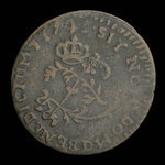 France, Louis XV, 2 sous <br /> 1741