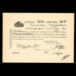 Canada, Army Bill Office, 25 dollars <br /> June 15, 1813