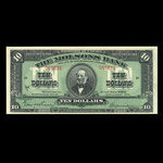 Canada, Molsons Bank, 10 dollars <br /> July 3, 1922