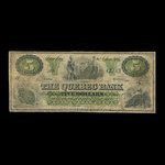 Canada, Quebec Bank, 5 dollars <br /> January 2, 1873