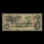 Canada, Merchants Bank of Prince Edward Island, 1 dollar <br /> August 1, 1877