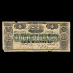 Canada, Merchants' Bank of Halifax, 4 dollars <br /> January 1, 1872