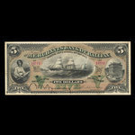Canada, Merchants' Bank of Halifax, 5 dollars <br /> January 2, 1892