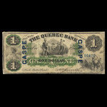 Canada, Quebec Bank, 1 dollar <br /> January 2, 1863