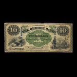 Canada, Quebec Bank, 10 dollars <br /> January 2, 1863