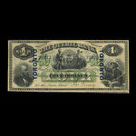 Canada, Quebec Bank, 4 dollars <br /> October 1, 1870