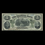 Canada, Traders Bank of Canada, 5 dollars <br /> July 2, 1897
