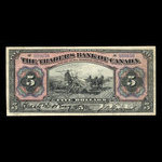 Canada, Traders Bank of Canada, 5 dollars <br /> November 1, 1910