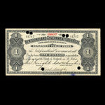 Canada, Newfoundland - Department of Public Works, 1 dollar <br /> 1907