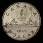 Canada, George VI, 1 dollar <br /> 1948