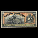 Canada, Bank of Hamilton, 10 dollars <br /> June 1, 1909