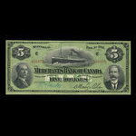 Canada, Merchants Bank of Canada (The), 5 dollars <br /> February 1, 1916
