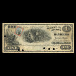 Canada, Jewett & Pitcher, 1 dollar <br /> December 1, 1873