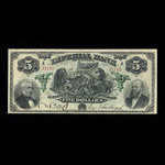 Canada, Imperial Bank of Canada, 5 dollars <br /> January 3, 1916