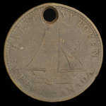 Canada, unknown, 1/2 penny : 1820