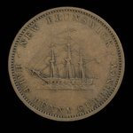 Canada, Province of New Brunswick, 1/2 penny <br /> 1854