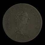 Canada, unknown, 1/2 penny <br /> 1815