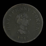 Canada, unknown, 1/2 penny <br /> 1815