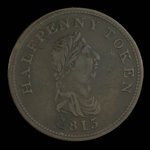 Canada, unknown, 1/2 penny <br /> 1815