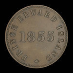 Canada, George Davies, 1/2 penny <br /> 1855