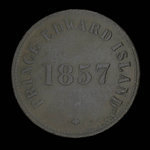 Canada, George Davies, 1/2 penny <br /> 1857