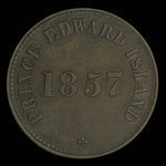 Canada, George Davies, 1/2 penny <br /> 1857
