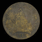 Canada, unknown, 1/2 penny <br /> 1815