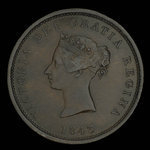 Canada, Province of New Brunswick, 1 penny <br /> 1843