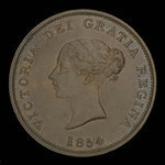 Canada, Province of New Brunswick, 1 penny <br /> 1854