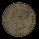 Canada, Province of New Brunswick, 1 penny <br /> 1854