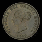 Canada, Province of New Brunswick, 1 penny <br /> 1854