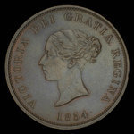 Canada, Province of New Brunswick, 1 penny <br /> 1854